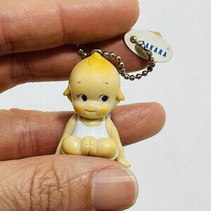 Rose O’Neill Dakara Kewpie Yoga Swan Pose Figure Keychain Chain Yogi Women Kid